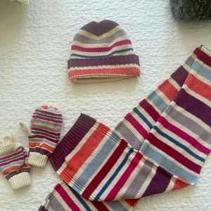 Scarf/Hat/Gloves Set for Winter (3 piece set)